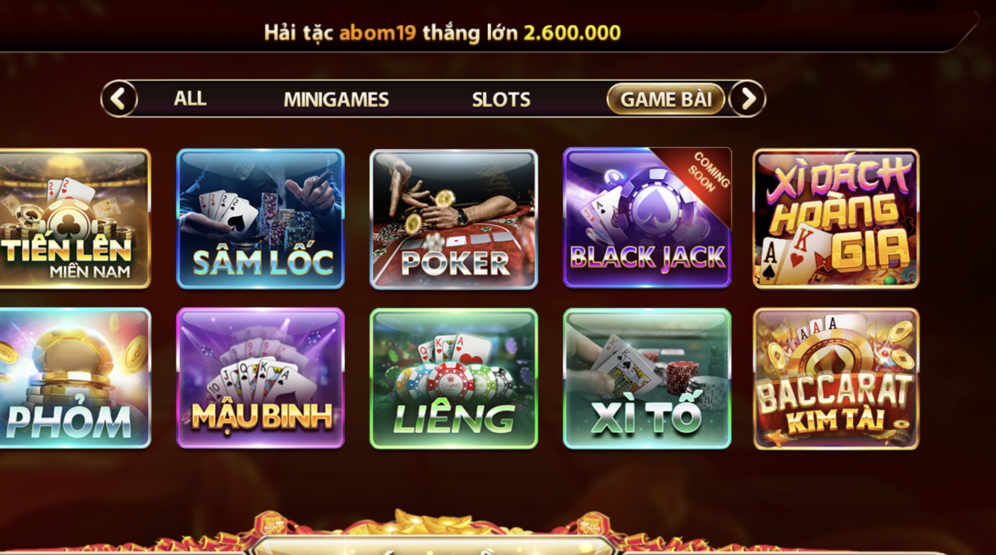 Tai Gemwin để tham gia Xì dách