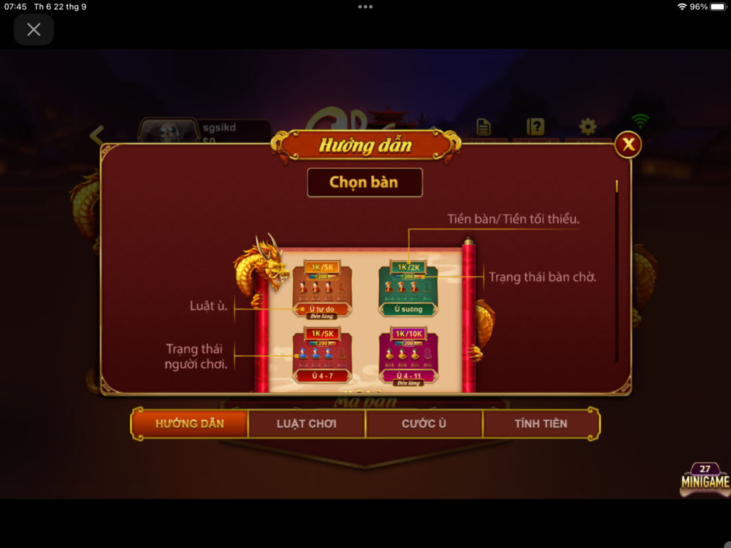 Luật chơi hấp dẫn